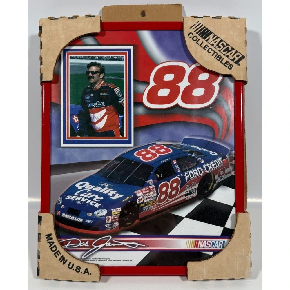 NASCAR Framed Picture 8x10 Red Dale Jarrett 88 Ford Quality Care Service